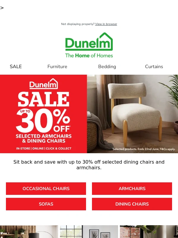 Dunelm - Mega savings on sofas & chairs in the Dunelm Sale