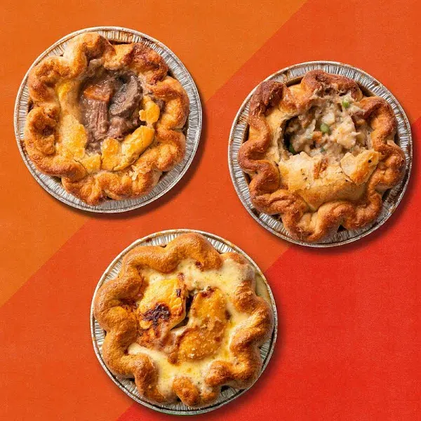 Pots & Pans Pie Company Savory Mini Pot Pie Sampler 3 Pack