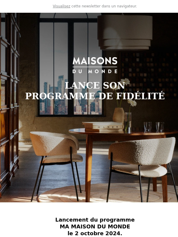 Maisons du Monde - Information liée à votre compte