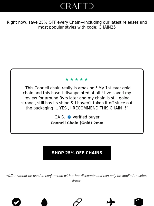 Craftd London - All Chains 25% Off ❗️