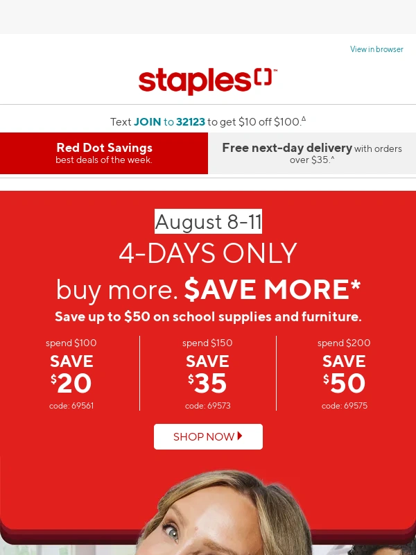 Staples Canada - ? Flash sale. Four days only