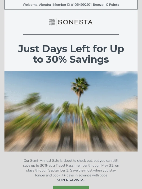 Sonesta - Start Summer with Zero Regrets