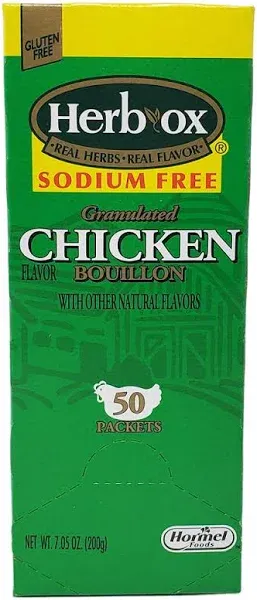 Herb-Ox Chicken Bouillon 50 Packets