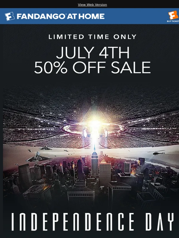 VUDU - ? ??Your 50% Off Sale Is here