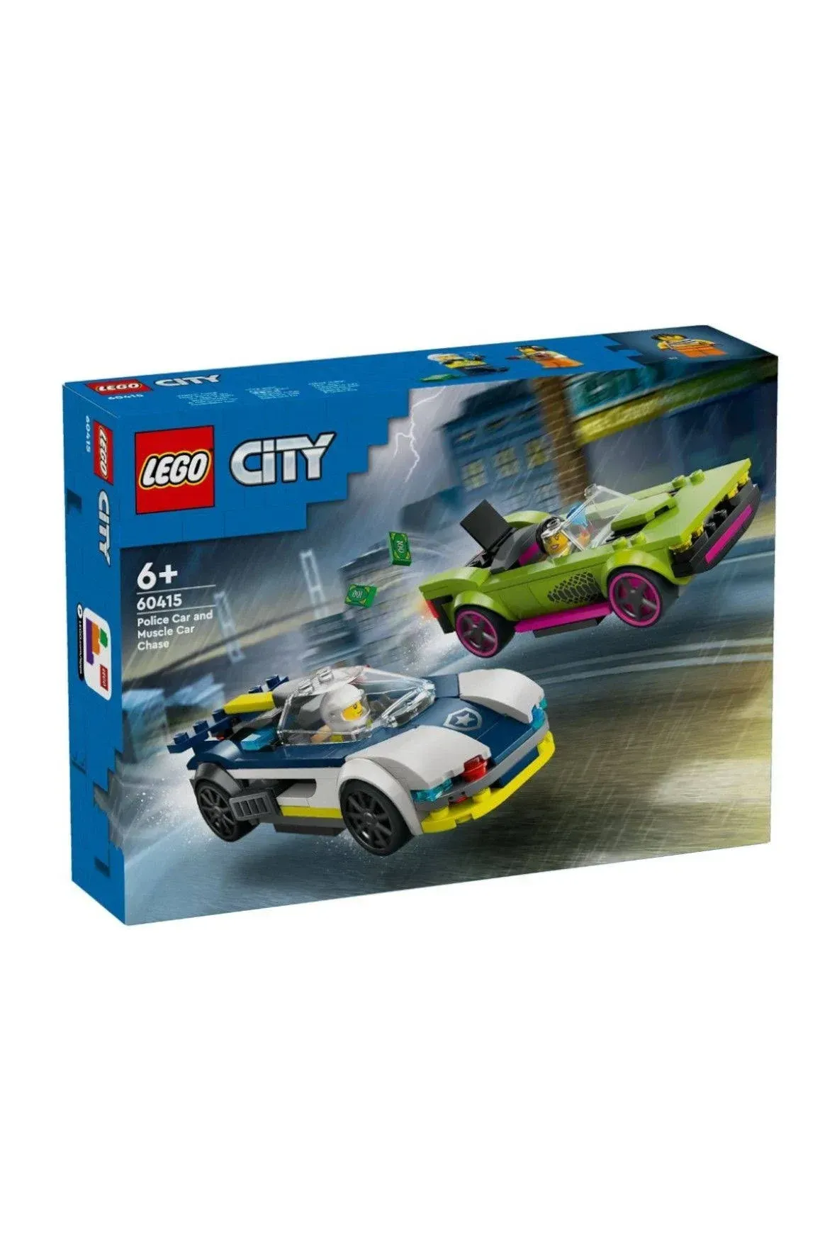 LEGO Police Car and Muscle Car Chase