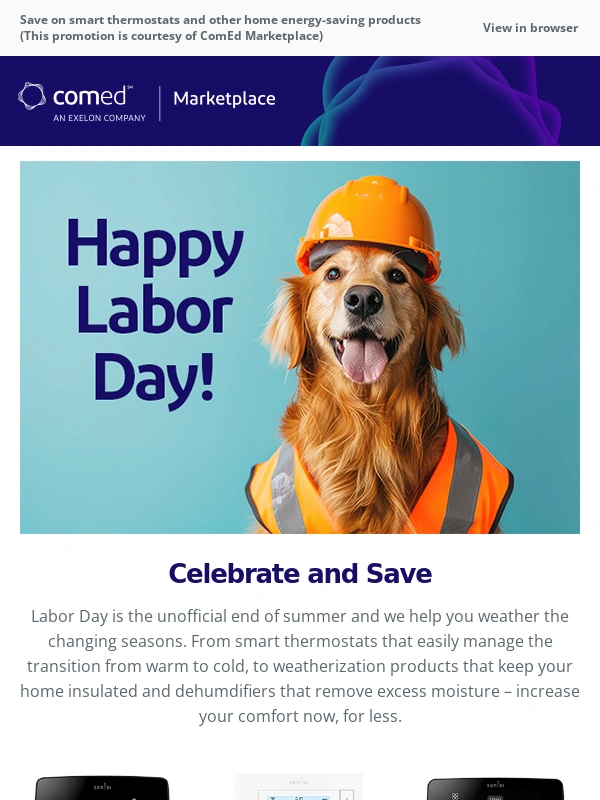 ComEd Marketplace - ?️Celebrate Labor Day with Big Savings!