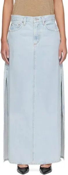 AGOLDE Women's Astrid Regenerative Cotton Maxi Skirt