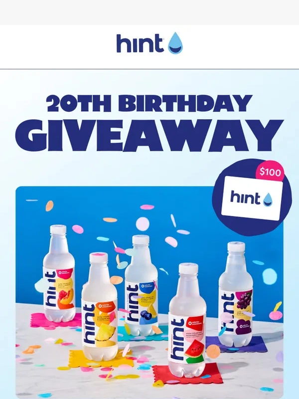 Hint Water - GIVEAWAY TIME ? Over $1,000 in prizes