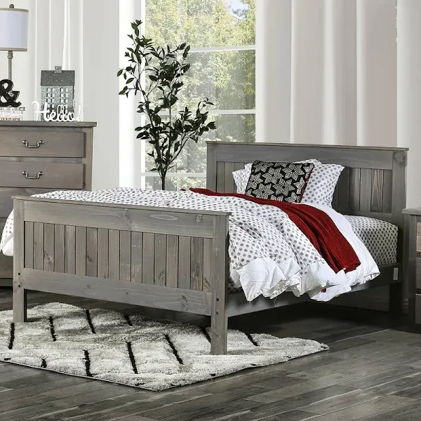 Furniture of America Rockwall Bed in Weathered