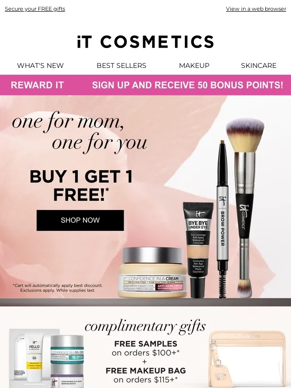 It Cosmetics - Shop & save with Buy 1 Get 1 Free