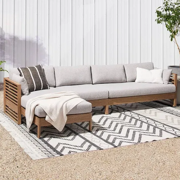 West Elm Santa Fe Slatted Outdoor Arm