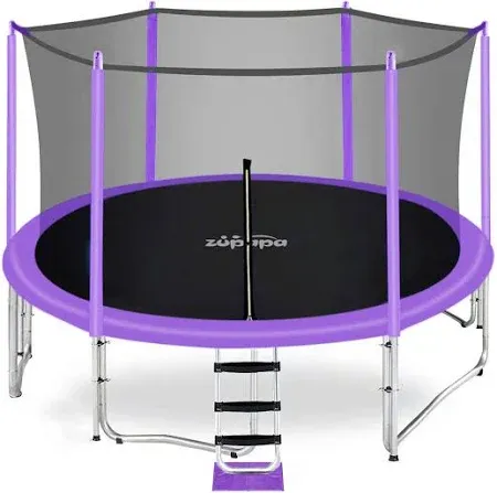 Zupapa 2023 Purple Trampoline with Enclosure