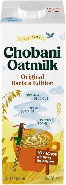 Chobani Plain Barista Oat Edition