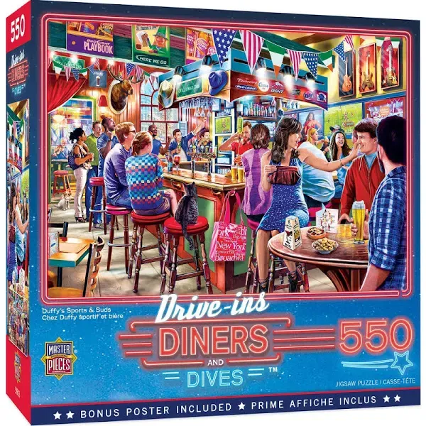 Drive-Ins, Diners & Dives Duffy's Sports & Suds 550 Piece Jigsaw