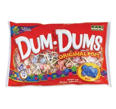 Dum-Dum-Pops Candy Blue Raspberry Butterscotch Watermel