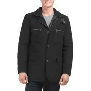 Cole Haan Signature Wool Melton Coat