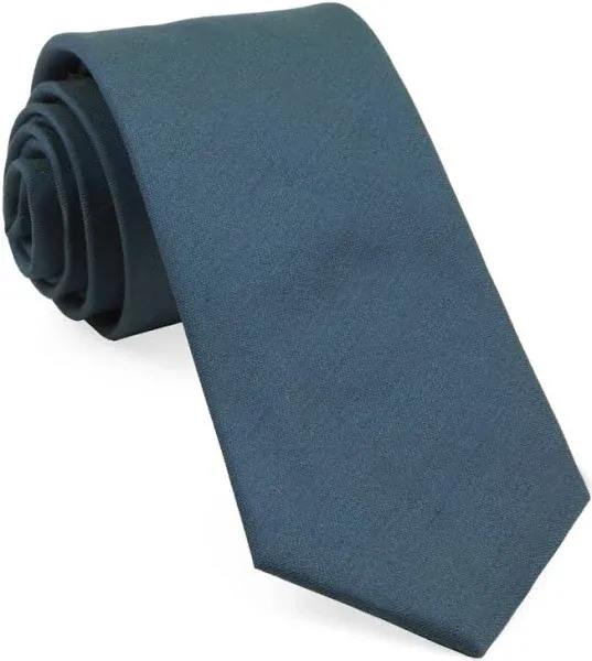 Men's Tie Bar Charlotte Solid Tie Wedding Tie for Groom & Groomsmen