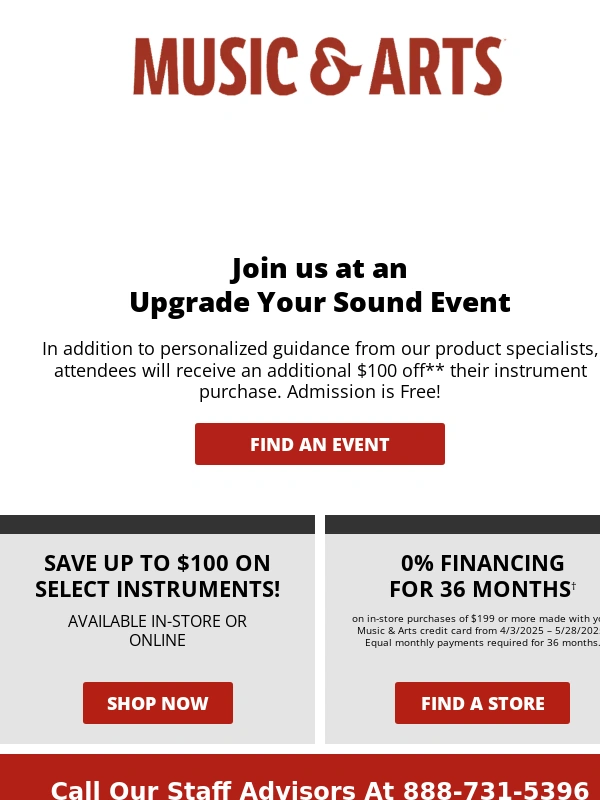 Music & Arts - You're ready to take the next step