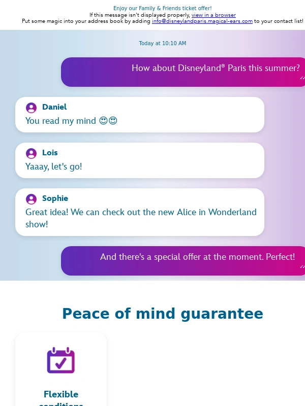 Disneyland Paris - When that one person in the group chat has the best idea ever ?