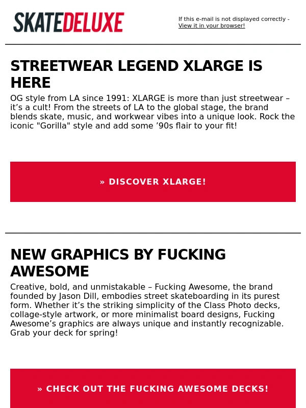 Skatedeluxe - The new styles are online?