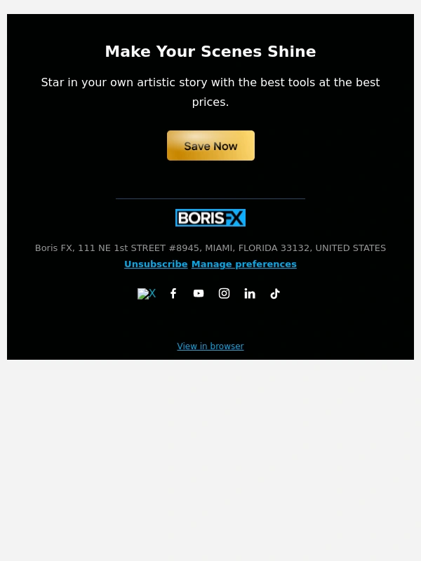 Boris FX - ? Black Friday Savings Are About to Disappear!