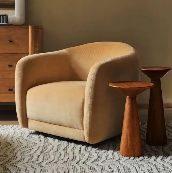 West Elm Addie Swivel Arm Chair
