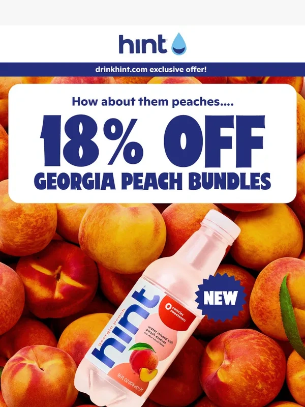 Hint Water - Fresh and peachy…?
