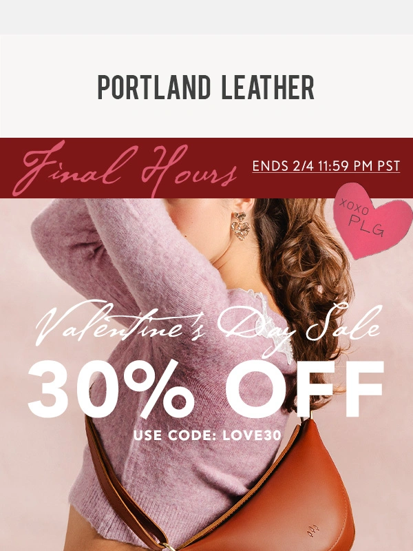Portland Leather Goods - Last Call: Save Big for Valentine's Day! ❤️