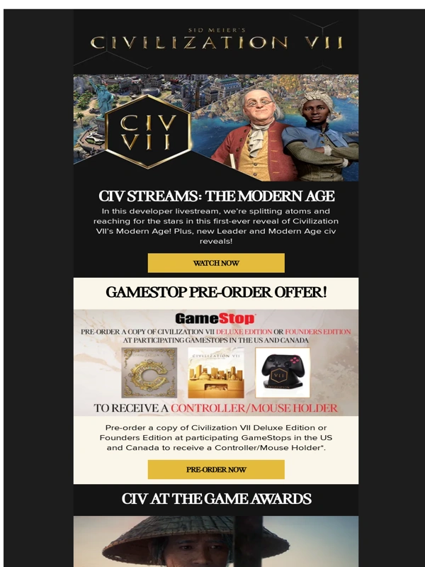 2K - Enter the Modern Age with Civ VII