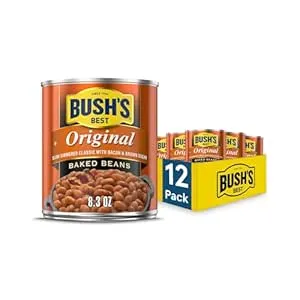 12-Pack 8.3-Oz Bush's Best Baked Beans Original Seasoned w/ Bacon & Brown Sugar $12.65 w/ S&S + Free Shipping w/ Prime or on orders over $35