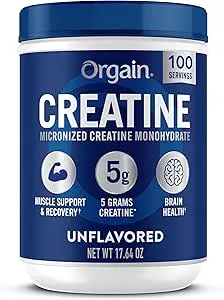 [Prime] 17.64-Oz Orgain Creatine Monohydrate Micronized Powder (Unflavored, 100 Servings) $11.99 + Free Shipping