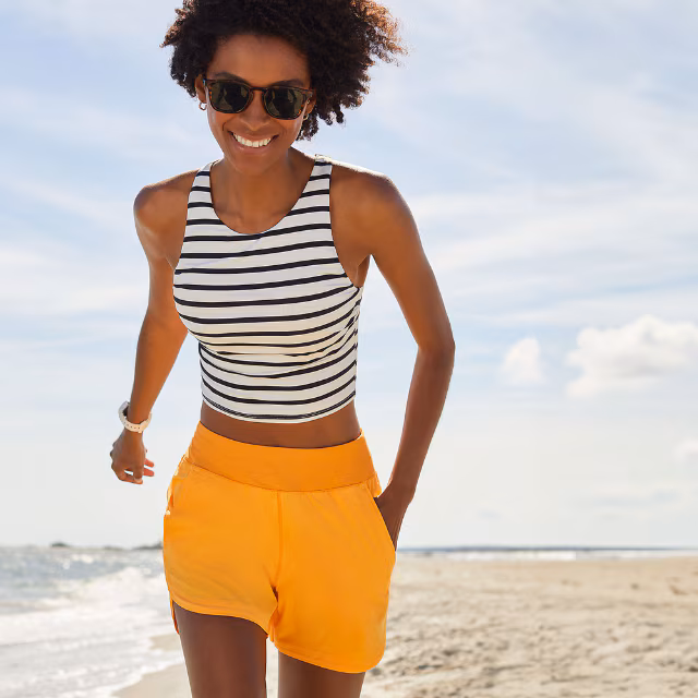 Lands' End Women's 5-Inch Board Shorts with Panty