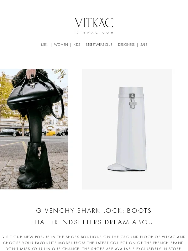 Vitkac - Givenchy Shark Lock: visit the new pop-up in VITKAC