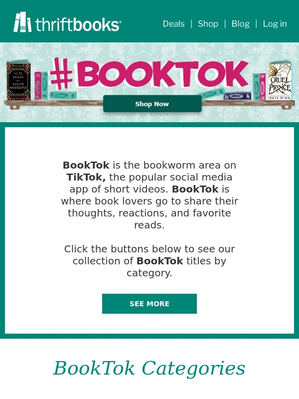 Thrift Books - BookTok - Find Your Next Obsession