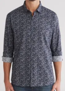 Westzeroone Cosimo Men's Trim Fit Button-Up Shirt
