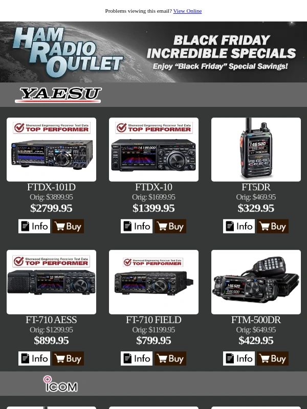 Ham Radio Outlet - Black Friday Deals Happening Now