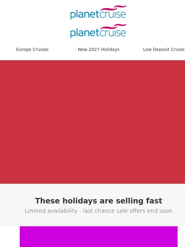 Planet Cruise - All Cabins Must Go | Book before it's too late