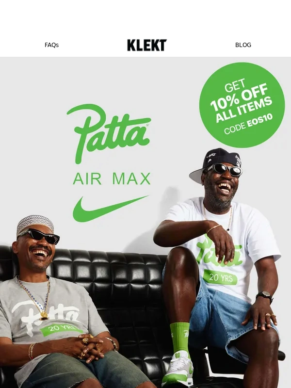 Klekt - Your 2nd Chance: Cop the Patta x Air Max 1 ‘Chlorophyll’ ?