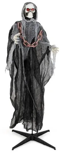 Costway 6.4 Feet Halloween Standing Grim Reaper