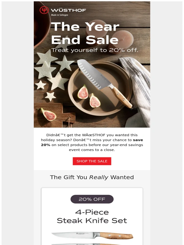 Wusthof - 20% Off is Still Live!