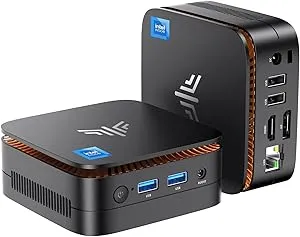 Kamrui Essenx E1 Mini PC Desktop w/Twin Lake N150, 512GB SSD