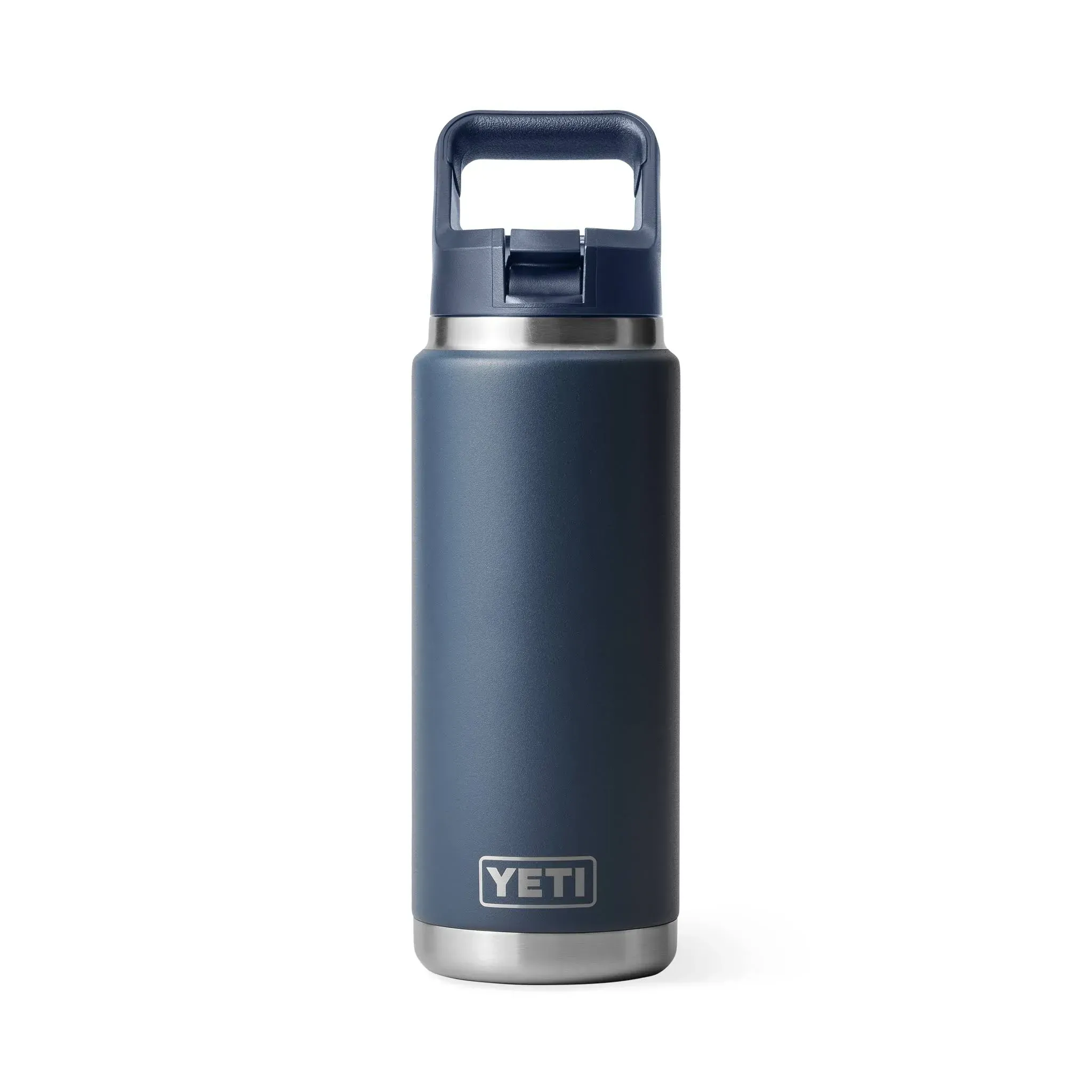 Yeti Rambler 26oz (769ml) Reuseable Bottle with Straw Cap, Navy