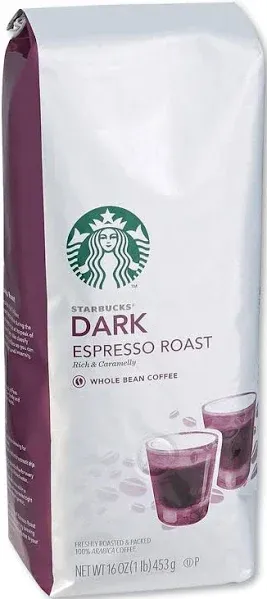 Starbucks Dark Roast Whole Bean Coffee Espresso
