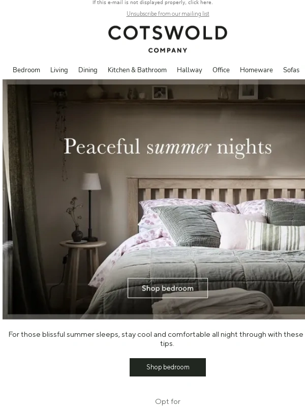 The Cotswold Company - Tips for peaceful summer nights | DISCOVER