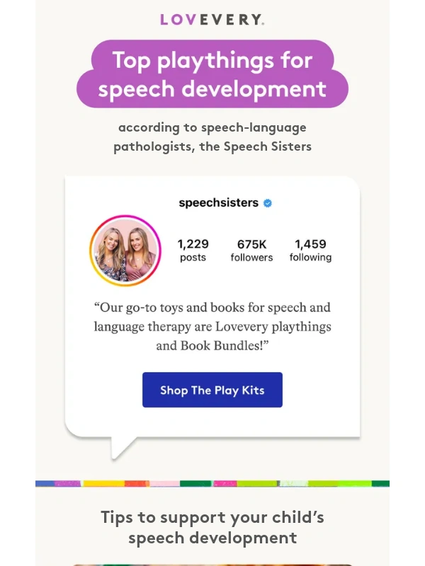 Lovevery - Looking for ways to support your child’s speech?
