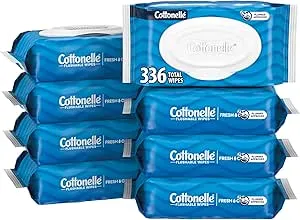 8-Pack 42-Count Cottonelle Flushable Wet Wipes w/ Flip Top (Fresh Feel)