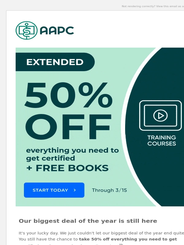 AAPC - Extended: Our best deal of the year
