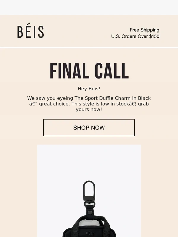 Beis Travel - About that bag you’ve been eyeing…
