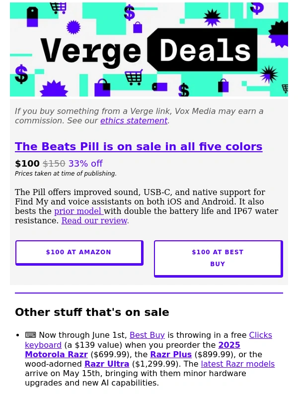 The Verge - Beats' excellent Pill speaker is nearly matching its all-time low (again)