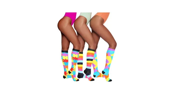 Jopvvic 3 Packs Women Compression Socks Set For New Mom After Birth Gifts First Time Mama Announcement Newborn Pregnancy Wife Expecting Gender Neutral Nurse School Graduation Cool Present